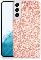 Hippe Hoesjes Geschikt voor Samsung Galaxy S22 Plus Telefoon Hoesje Pattern Orange