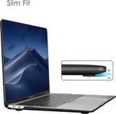 Macbook case - Macbook hoesje - Macbook NEW PRO 15.4 A1707/ A1990 - Zwart