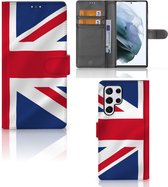Telefoonhoesje Geschikt voor Samsung Galaxy S22 Ultra Wallet Book Case Groot-Brittannië