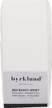 Witte Byrklund jersey hoeslaken verpakking, 100% katoen.