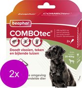 Beaphar Combotec Hond 20-40kg - Anti vlooien en tekenmiddel - 2 x