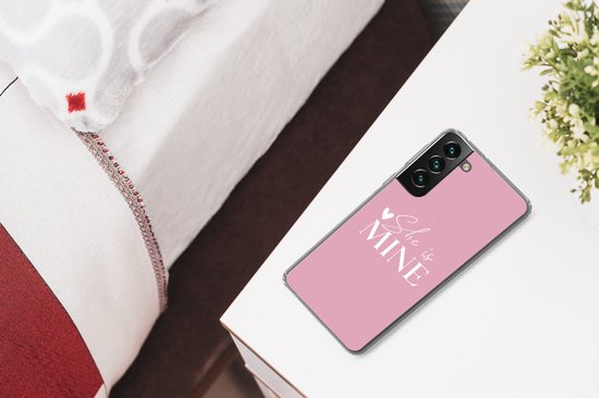 Convient pour la coque Samsung Galaxy S22 Plus - Mariage - Citations - « Elle est à moi » - Proverbes - Coque de téléphone en Siliconen