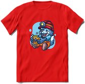 Mining Wolf - Crypto T-Shirt Kleding Cadeau | Dames / Heren / Unisex | Bitcoin / Ethereum shirt | Grappig Verjaardag kado | Tshirt Met Print  Prijs - Rood - XXL