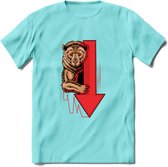 Bear Market - Crypto T-Shirt Kleding Cadeau | Dames / Heren / Unisex | Bitcoin / Ethereum shirt | Grappig Verjaardag kado | Tshirt Met Print | - Licht Blauw - S