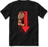 Bear Market - Crypto T-Shirt Kleding Cadeau | Dames / Heren / Unisex | Bitcoin / Ethereum shirt | Grappig Verjaardag kado | Tshirt Met Print | - Zwart - XL