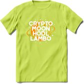 Crypto Moon - T-Shirt Kleding Cadeau | Dames / Heren / Unisex | Bitcoin / Ethereum shirt | Grappig Verjaardag kado | Tshirt Met Print  Prijs - Groen - S