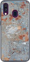 Coque Samsung Galaxy A40 - Rouille - Peinture - Métal - Coque de téléphone en Siliconen