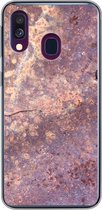 Coque Samsung Galaxy A40 - Rouille - Vintage - Acier - Coque de téléphone en Siliconen