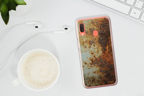 Coque Samsung Galaxy A20e - Tôle Acier - Ancien - Rouille - Siliconen Phone case