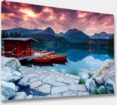 Akoestische panelen - Geluidsisolatie - Akoestische wandpanelen - Akoestisch schilderij AcousticBudget® - paneel met park Tara, Slovenie - design 162 - 60x40 - Wanddecoratie - woon