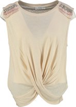 Guess beige shirt top viscose linnen - Maat XS