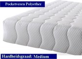 1-Persoons matras - Pocketvering met Polyether SG 30 afdeklaag - 21 cm - Gemiddeld ligcomfort - 70x210/21