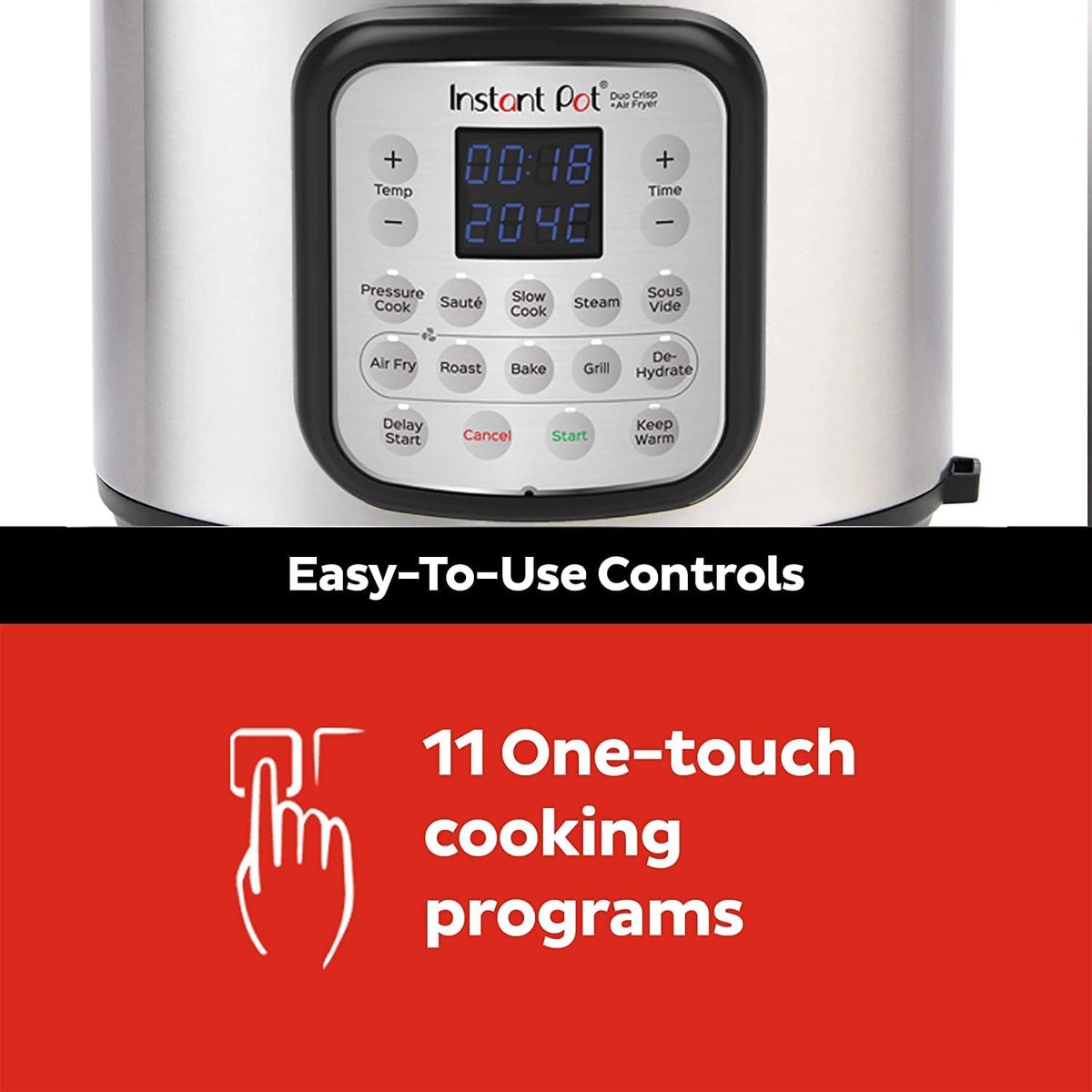 Instant Pot Duo Crisp 11-in-1 Multicooker met Airfryer 5,7L - afbeelding 2