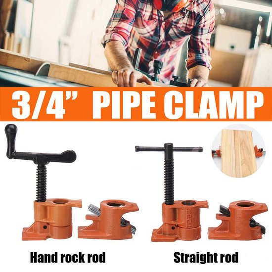 Zware Pijpklem voor Houtbewerking Hout Lijmen Pijpklem Staal Gietijzeren Buisklem...