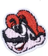 Mario strijk embleem - kleine Mario patch - patches - stof en strijk applicatie - Mario & Luigi