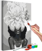 Doe-het-zelf op canvas schilderen - White Flower.