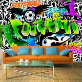 Fotobehang - Football Graffiti.