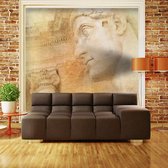 Fotobehangkoning - Behang - Vliesbehang - Fotobehang Griekse God - Kunst - 400 x 309 cm