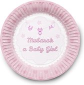 Dessertbordjes geboorte - Mubarak a baby girl (6 stuks)