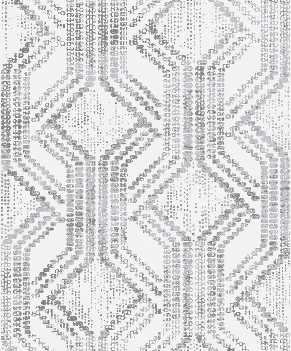 Behang Etnisch Patroon Van Stippen - Behang - Muurdecoratie - Wallpaper - Vliesbehang - Zero - 0, 53 X 10, 05 M.