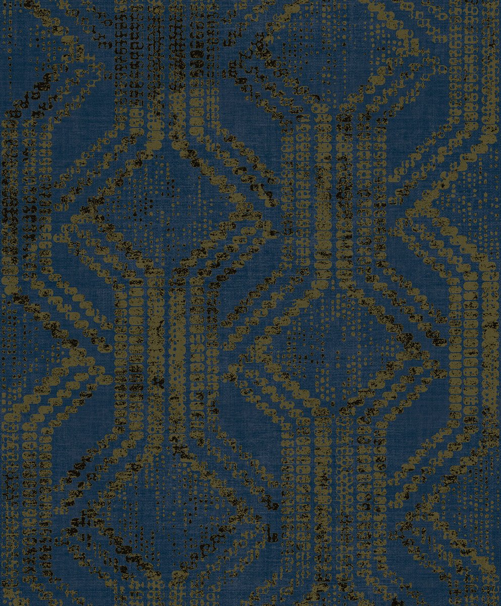 Behang Etnisch Patroon Van Stippen - Behang - Wandbekleding - Wallpaper - Vliesbehang - Zero - 0, 53 X 10, 05 M.