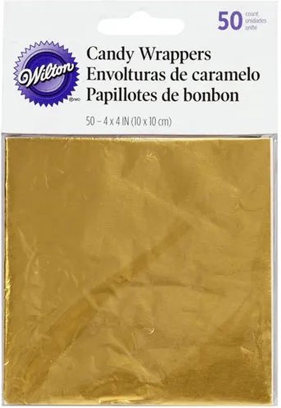 Wilton - Papier d'emballage - Or - pk/50