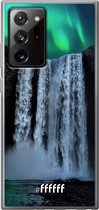 6F hoesje - geschikt voor Samsung Galaxy Note 20 Ultra -  Transparant TPU Case - Waterfall Polar Lights #ffffff