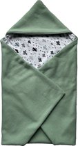 Omslagdoek baby vintage groen 70 x 70 cm