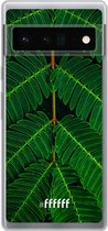 6F hoesje - geschikt voor Google Pixel 6 Pro -  Transparant TPU Case - Symmetric Plants #ffffff