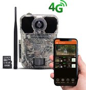 Wildcamera met Nachtzicht  – Bewakingscamera - Wildcamera - Camerabeveiliging – Wild - Met Bewegingssensor - Ingebouwde Infrarood - Inclusief SD kaart 32 GB – Inclusief App