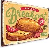 Schilderij - Homemade Breakfast, Reclamebord, Premium Print