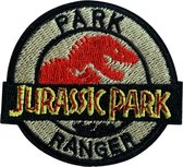 Jurassic Park strijk embleem - applicatie dinosaur patch - patches - stof