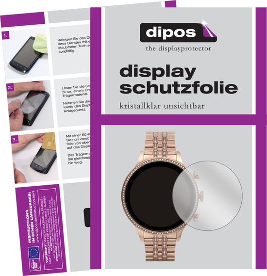 dipos I 2x Beschermfolie helder geschikt voor Fossil Gen 6 (42 mm) Smartwatch Folie screen-protector
