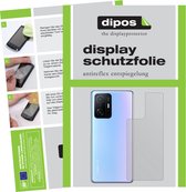 dipos I 2x Beschermfolie mat compatibel met Xiaomi Mi 11T Pro Achterkant Folie screen-protector (expres kleiner dan het glas omdat het gebogen is)