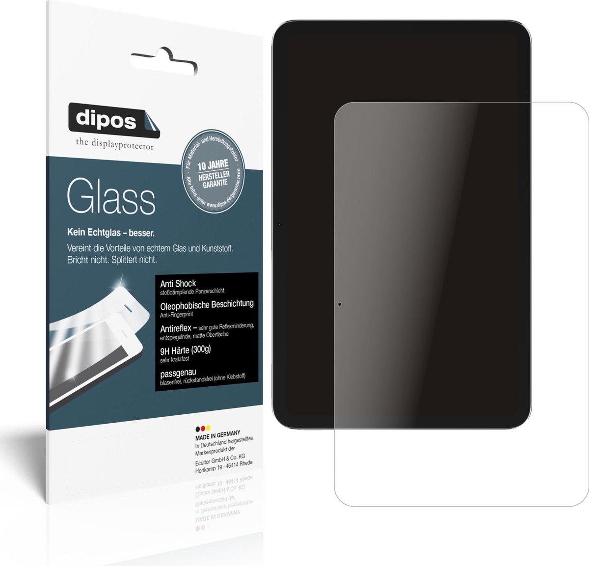 dipos I 2x Pantserfolie mat compatibel met Nokia T20 Beschermfolie 9H screen-protector