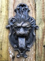 Deurklopper leeuw, gietijzer bronskleurig.
