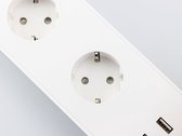Caliber Stekkerdoos - Slimme Stekkerdoos - 3-voudig met 4x USB-A - Elke stekker en USB apart bestuurbaar via Wifi - Tuya Smart App - Google Home - Kerstverlichting bedienen (HWP303U)