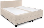 Beddenleeuw Boxspring Bed Mila - 120x200 - Incl. Hoofdbord + Matras - Ecru