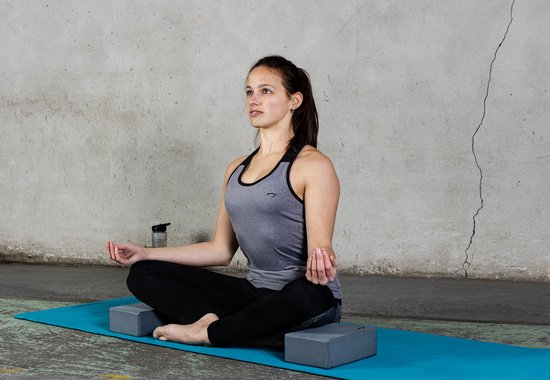 Avento Yoga Blok Set van 2 - Foam - Grijs - Avento
