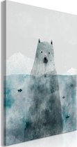 Schilderij - Polar Bear (1 Part) Vertical.