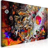 Schilderij - Paint Universe (1 Part) Wide.