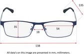 SILAC - BLUE METAL - Leesbrillen voor Mannen - 7306 - Dioptrie + 2.25
