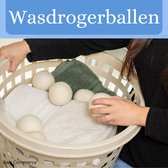6x Energiebesparende Wasdroger ballen van wol - Wasbol anti pluis -  Drogerballen voor... | bol.com
