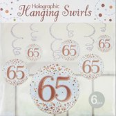 Oaktree - Swirls Sparkling Rose Gold - 65 jaar