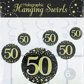 Oaktree - Swirls Sparkling zwart goud - 50 jaar