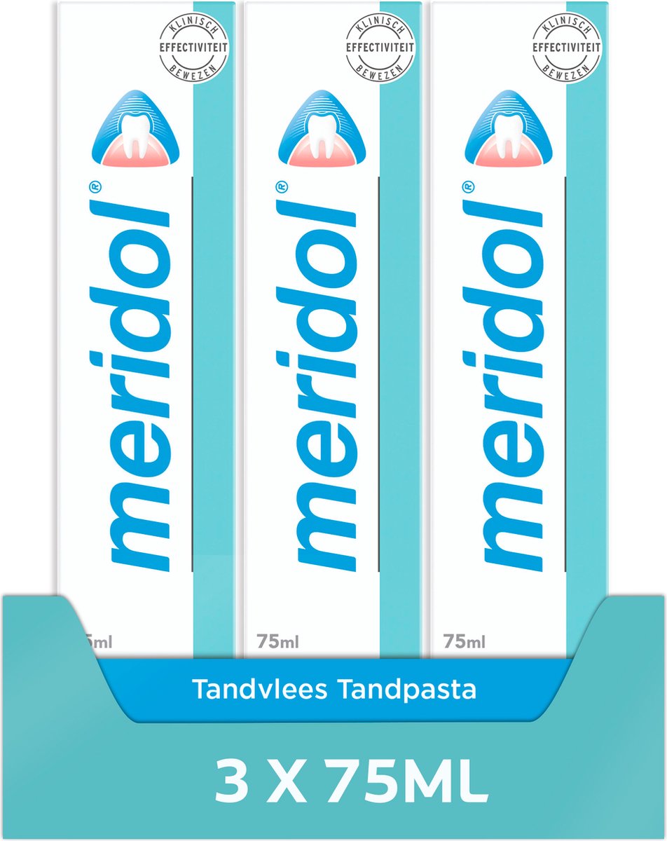 verraden Verwaarlozing Initiatief Meridol Tandvlees Tandpasta 3 x 75ml - Voordeelverpakking | bol.com