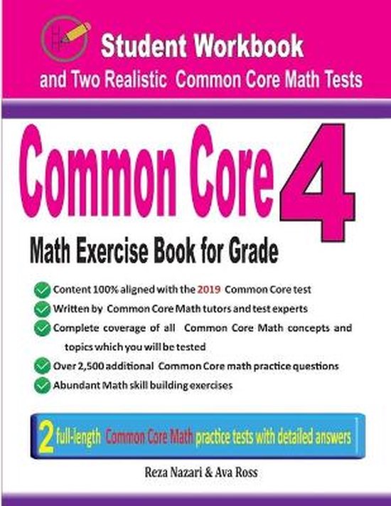 Common Core Math Exercise Book for Grade 4 - cover