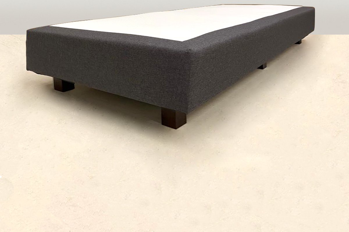 Berkbedding Losse boxspring - BONELLVERING - boxspringonderstel - boxspringbedbodem - zonder matras - 70x190 cm - Antraciet