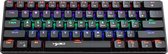 HXSJ V900 - RGB bedrade mechanisch gaming toetsenbord - QWERTY - 61 Keys - Blue Switch - Zwart