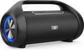 Caliber Statement - Draadloze speaker met bluetooth technologie met extra Bass ,USB, TWS, AUX in RGB Leds en Accu - Zwart(HPG640BT)